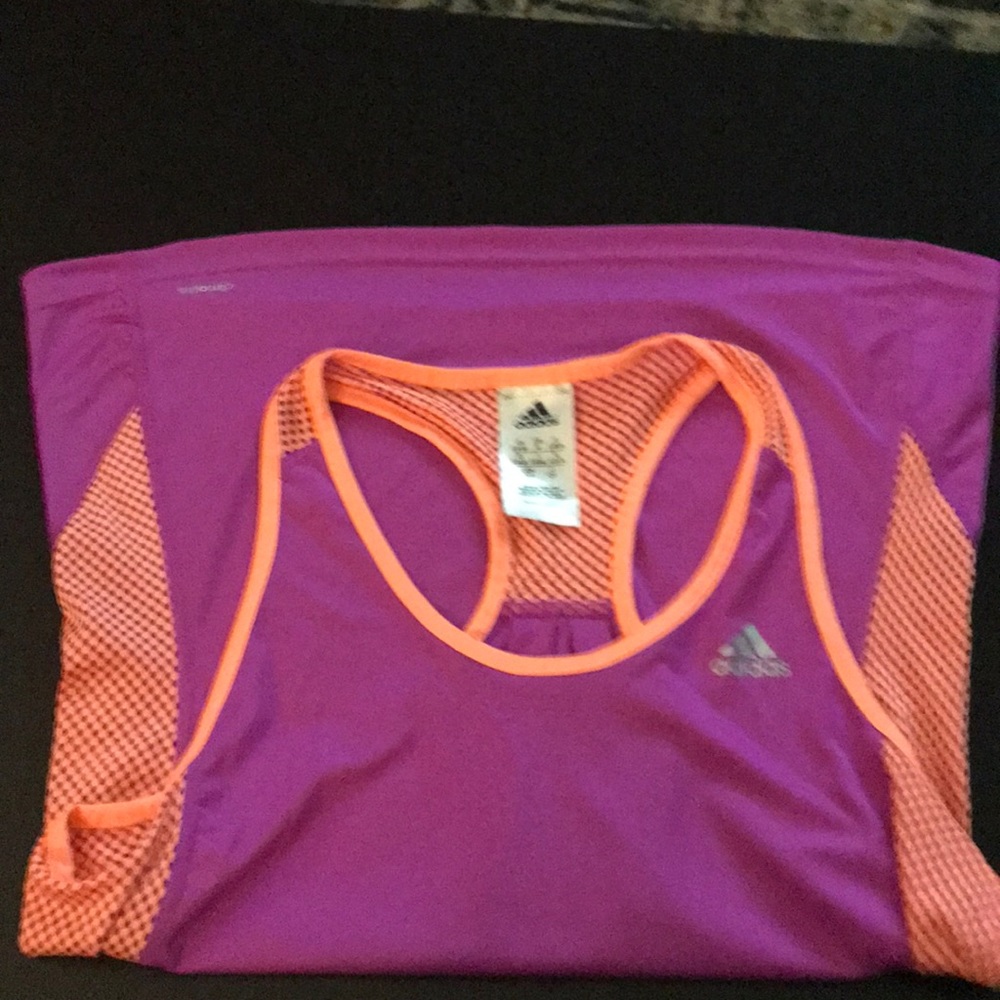Adidas running racer back top